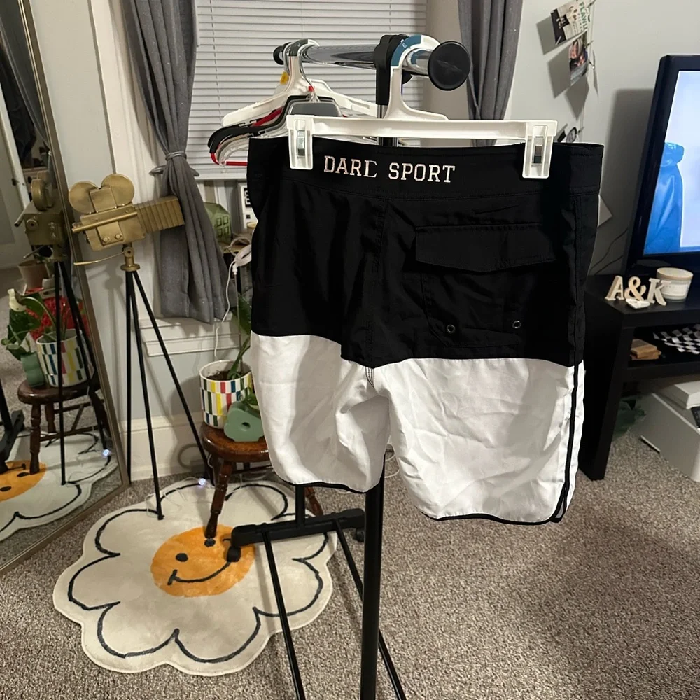 Darc Sport Black and White Board Shorts - Picture 3 of 5